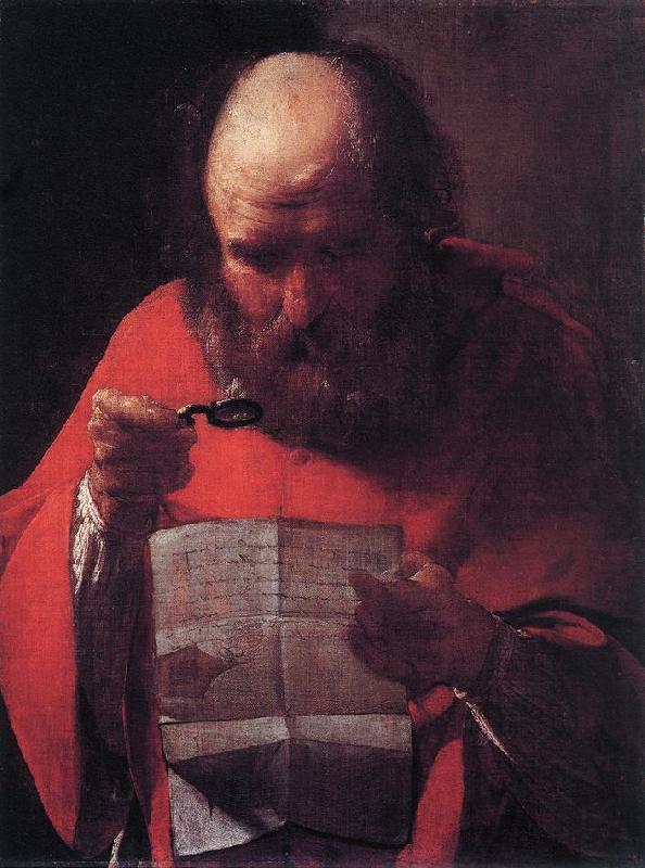LA TOUR, Georges de Saint Jerome Reading sg oil painting image